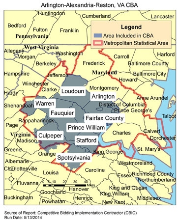 Image of Arlington-Alexandria-Reston, VA CBA map