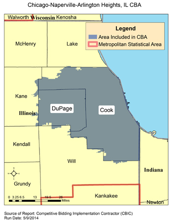 Image of Chicago-Naperville-Arlington Heights, IL CBA map