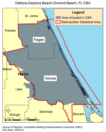 Image of Deltona-Daytona Beach-Ormond Beach, FL CBA map